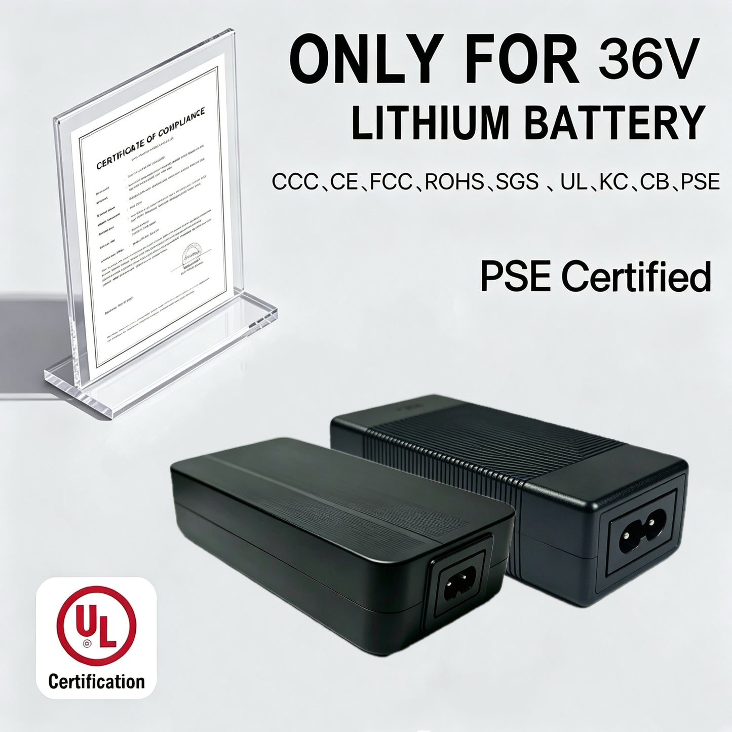 42V 4Ah Fast charger Compatible with Yamaha Intube 500Wh Battery