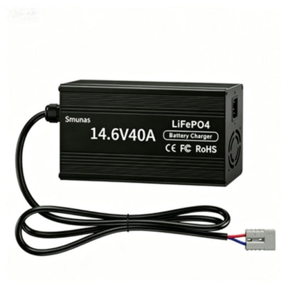Smunas 14.6V40A  Lithium Battery Charger Perfect for 12V LiFePO4 Battery,RVs ,Homes and more .