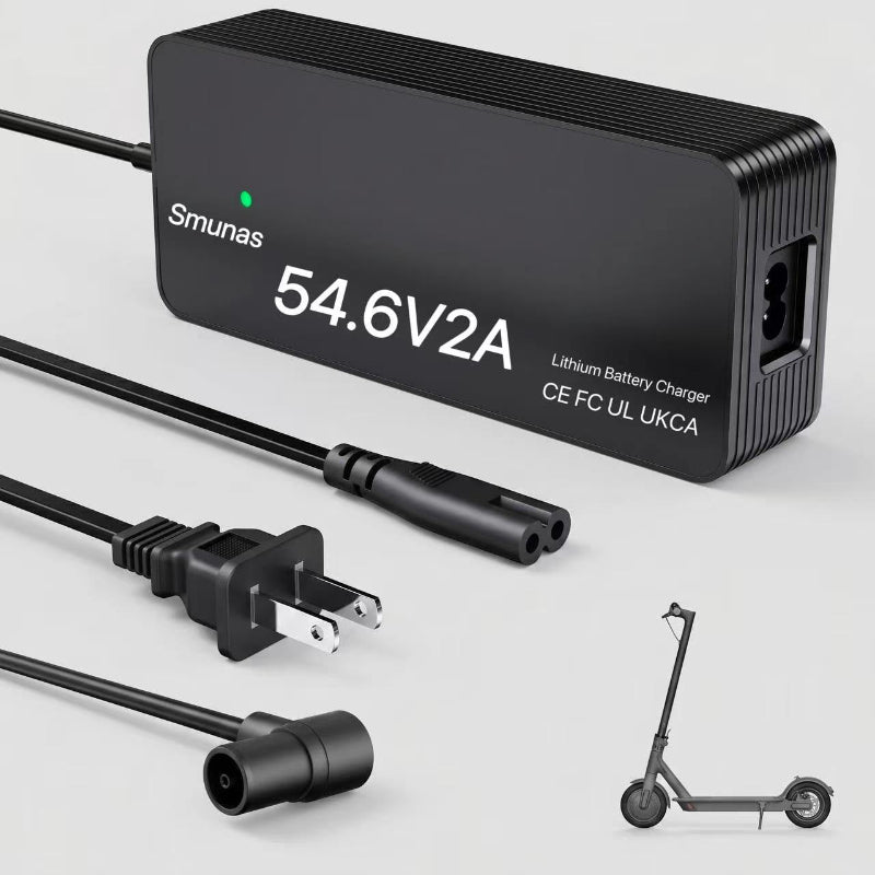 Smunas 54.6V2A For Lithium Battery Charger,UL Certified,for Xiaomi,Segway,Ninebot and more
