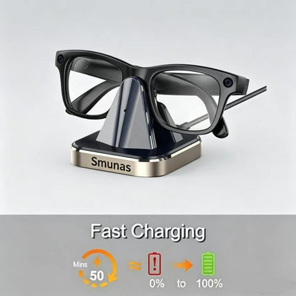 Smunas Charging Stand for Meta Ray-Ban Glasses AI Wayfarer(Gen1/2) Skyler(Gen1/2)