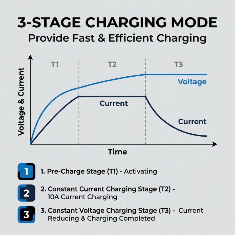 Smunas 29.2V20A LiFePO4 Battery Charger, Fast Charging ,0V battery recovery,5 Safety Protections