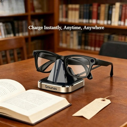 Smunas Charging Stand for Meta Ray-Ban Glasses AI Wayfarer(Gen1/2) Skyler(Gen1/2)