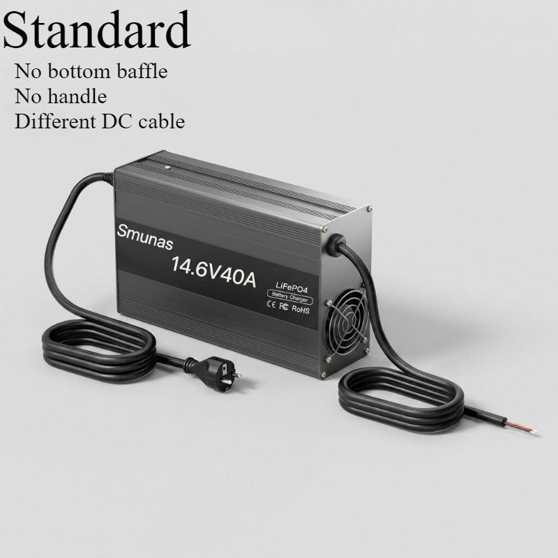 Smunas 14.6V40A LiFePO4 Battery charger,0V battery recovery for RV, solar and off-grid use