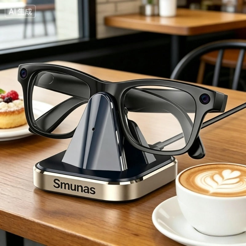Smunas Charging Stand for Meta Ray-Ban Glasses AI Wayfarer(Gen1/2) Skyler(Gen1/2)