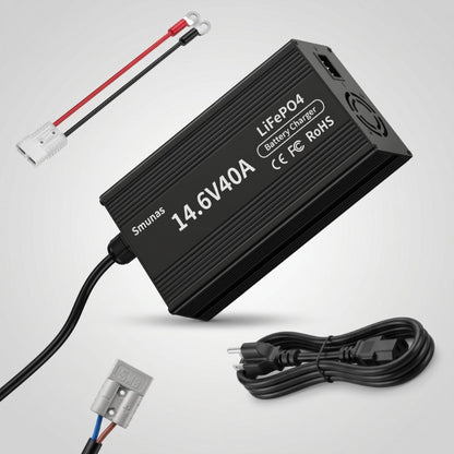 Smunas 14.6V40A  Lithium Battery Charger Perfect for 12V LiFePO4 Battery,RVs ,Homes and more .