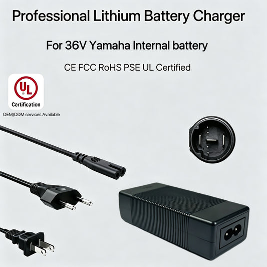 36V (42V 4A) Fast Charger for Intube Yamaha 500Wh 630Wh 720Wh battery
