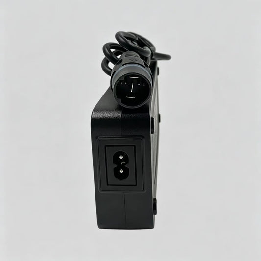 The 42V 4A Yamaha-compatible charger is available in two different casing styles. We ship randomly without prior selection of housing appearance.