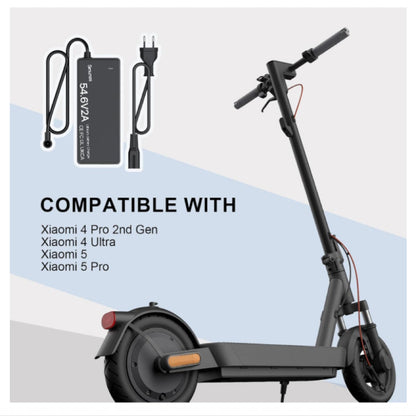 Smunas 54.6V2A For Lithium Battery Charger,UL Certified,for Xiaomi,Segway,Ninebot and more