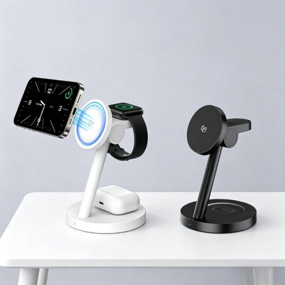 Smunas  Qi2 25W MagSafe 3-in-1 Wireless Charging Station for Apple and Samsung