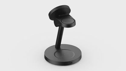 Smunas  Qi2 25W MagSafe 3-in-1 Wireless Charging Station for Apple and Samsung